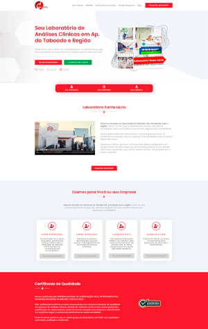 Landing Page de Alta Performance Clinica de exames médicos