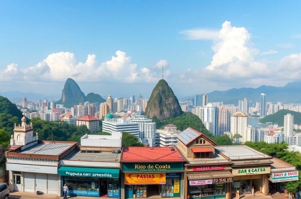 Vista panorâmica do Rio de Janeiro, simbolizando a vitalidade do empreendedorismo local.